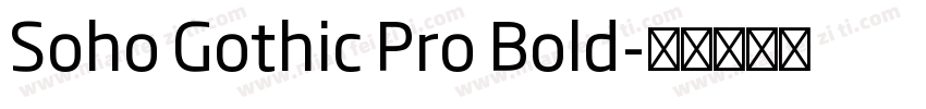 Soho Gothic Pro Bold字体转换